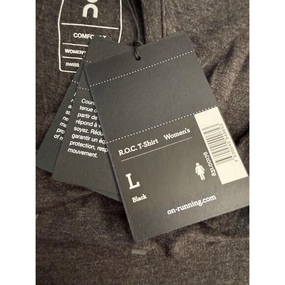 OnCloud Running Shirt Women's Large R.O.C. Comfort-T Performance Athletic Tee - Picture 5 of 8